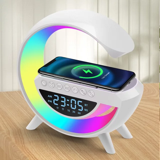 Caixa de Som Bluetooth com Luminária e Despertador