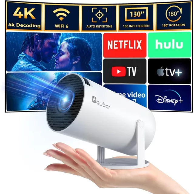Projetor HY300 Android 11 4K com Wi-Fi