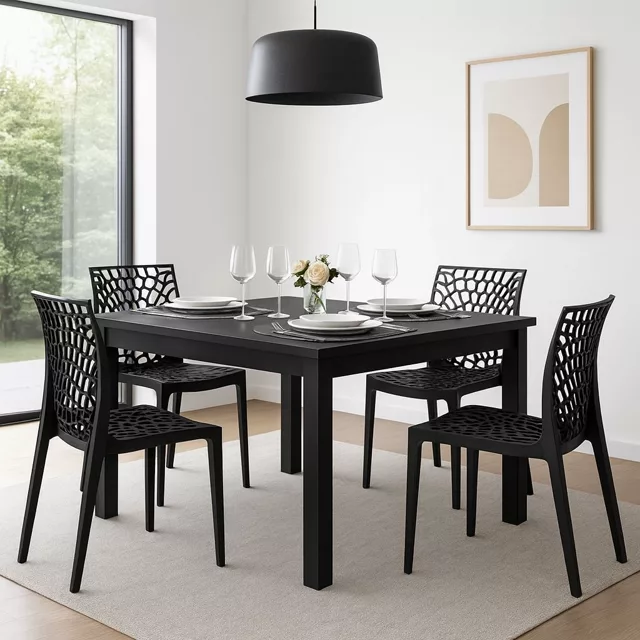 Mesa de Jantar Quadrada Industrial