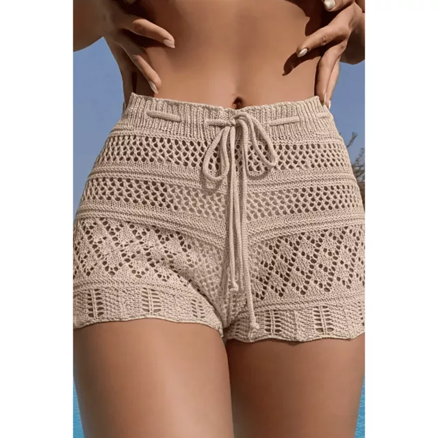 Shorts de Praia Feminino em Tricô