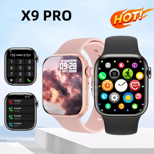 Smartwatch X9 Pro 45 mm com GPS e NFC