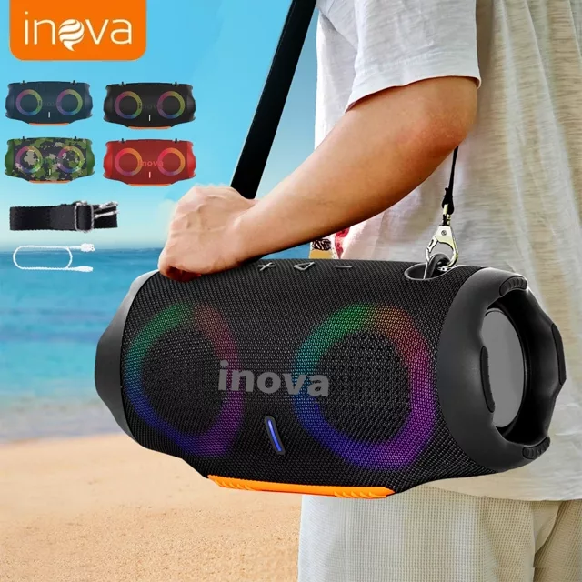 Caixa de Som Inova TWS Xtreme com Luz RGB