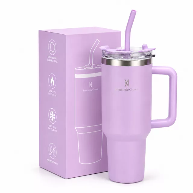 Copo Térmico Inox com Tampa e Canudo 1200 ml