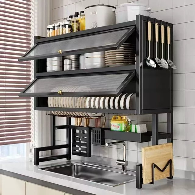 Escorredor de Louça Suspenso em Aço Inox 85 cm