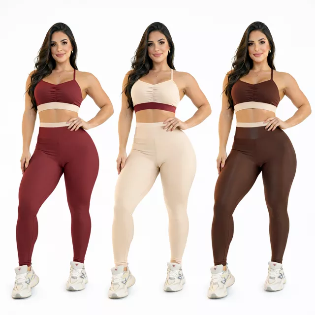 Conjunto Fitness Feminino Top e Legging