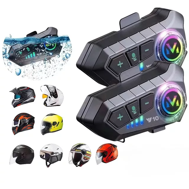 Fone Bluetooth 5.3 para Capacete de Moto