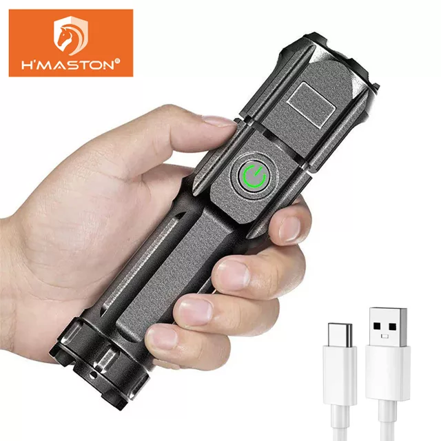 Lanterna Tática LED Recarregável USB