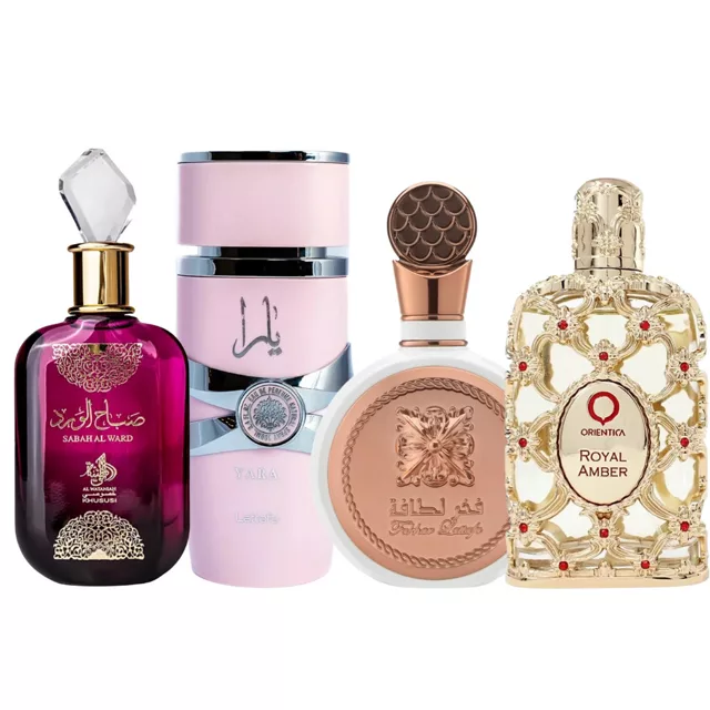 Kit 4 Perfumes Femininos Árabes 100 ml